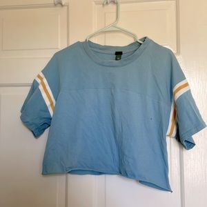 Wild Fable Blue Cropped T-shirt